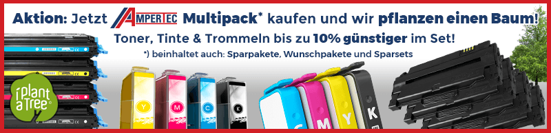 Aktion: Wir pflanzen einen Baum für jedes Multipack - womit Sie bis zu 10% bei Toner & Tinte sparen!